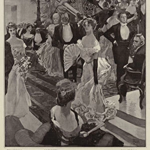 The Lifeboat Fete at the Stafford House on the Grand Staircase (litho)
