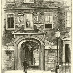 Lincolns Inn Gateway leading to Law Courts (engraving)