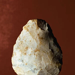 Lithic manufacture biface of Micoquian type. Lower paleolithic
