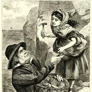 The Little Fossil-gatherer (engraving)