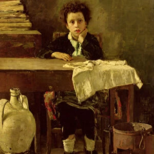 The Little Schoolboy, or The Poor Schoolboy (oil on canvas)