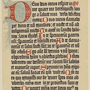 From the Liturgical Psalter printed at Mentz, 1457 (litho)