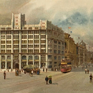Liverpool: Tower Building and Water Street (colour litho)