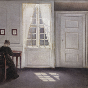 Living in Strand Street with sunshine on the floor, 1901 (oil on canvas)