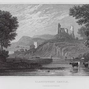 Llandovery Castle, Carmarthenshire (engraving)