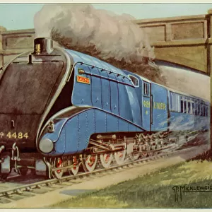 LNER, "Coronation"Express runs between London and Edinburgh (colour litho)