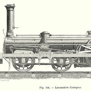 Locomotive Crampton (engraving)