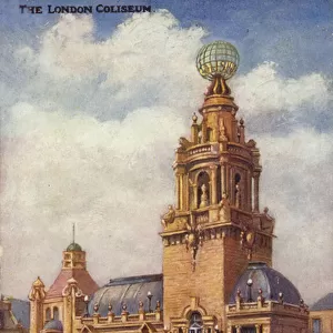 The London Coliseum (colour litho)
