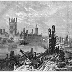 London, construction of docks on the south bank of the Thames