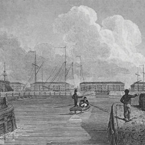 London Docks, Wapping (engraving)