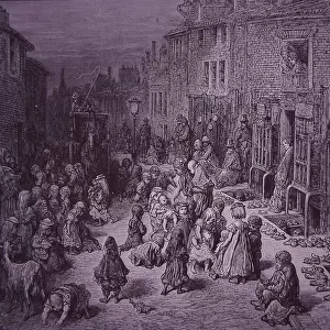 London slums, Seven Dials, c. 1872 (engraving)