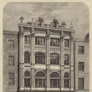 London Street Architecture, Messers Curtice and Companys Offices, Catherine Street, Strand (engraving)
