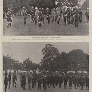 Lord Kitcheners Visit to the Indian Troops at Hampton Court, 22 July (b / w photo)