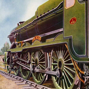 Lord Nelson, 4-6-0 steam locomotive of the Southern Railway (colour litho)