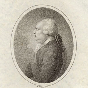 Lord North, English politician (engraving)