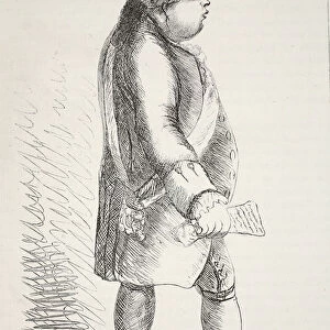 Lord North, facsimile of an old print (litho)
