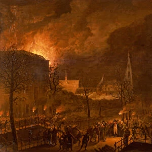 Louis Napoleon at the burning of Leiden