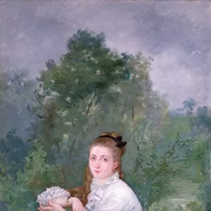 Louise in the Garden, 1877 (oil on canvas)