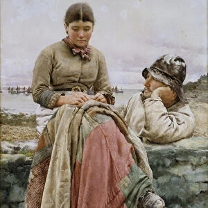 A Lover and His Lass, 1884 (watercolour)