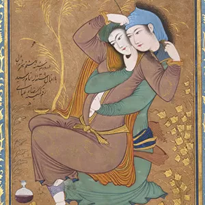 The Lovers, c. 1630 (w / c, ink and gold on paper)