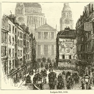 Ludgate Hill, 1892 (engraving)