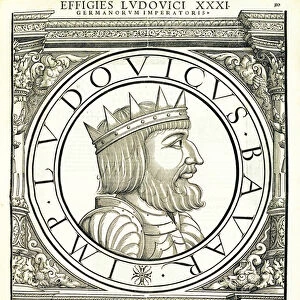 Ludouicus IV, illustration from Imperatorum romanorum omnium orientalium et