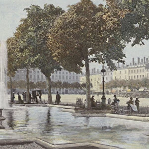 Lyon, Place Bellecour (colour photo)