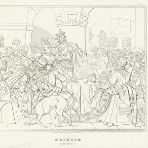 Macbeth, Act III, Scene 4 (engraving)