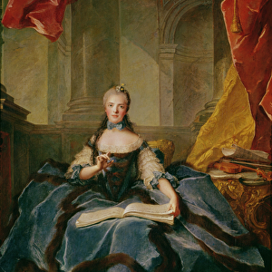 Madame Adelaide de France (1732-1800) in Court Dress, 1758 (oil on canvas)