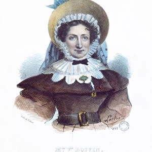 Madame Boivin (1783-1841) from a book on famous women, 1833 (colour litho)