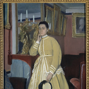 Madame Edmond Morbilli Painting by Edgar Degas (1834-1917) 1869 Private collection