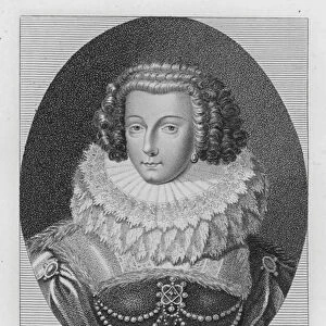 Madame Royale, Daughter of Henry IVth of France (engraving)