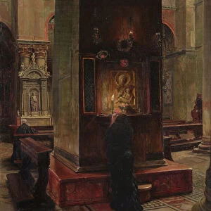 The Madonna del Bacio at San Marco, Venice, 1882 (oil on canvas)
