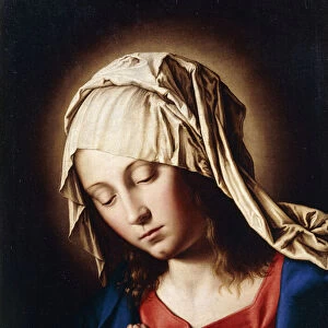 The Madonna in Prayer, (oil on canvas)
