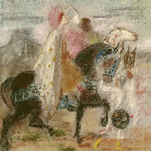 The Three Magi, started in 1860 and reworked after 1882 (pastel on paper)