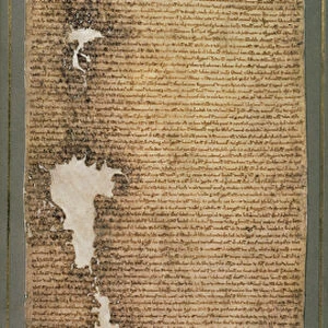 Magna Carta, the final version issued in 1225 by Henry III (vellum)