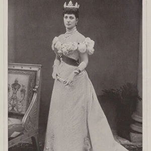 Her Majesty Alexandra, Queen of Great Britain and Ireland and Empress of India (b / w photo)