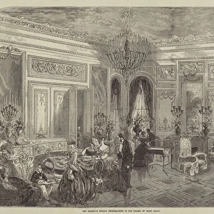 Her Majestys Private Drawing-Room in the Palace of Saint Cloud (engraving)