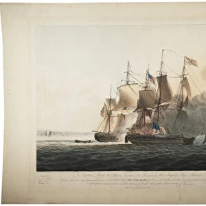 His Majestys Ship Shannon capturing the American Frigate Chesapeake