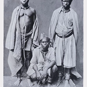 Malagasi Men (b / w photo)
