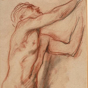 Male nude (chalk on paper)