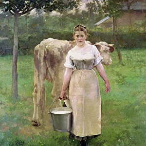 Manda Lametrie, The Farm Maid, 1887 (oil on canvas)