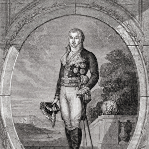 Manuel Godoy y Alvarez de Faria, engraved by Blanpain, from Histoire de la Revolution