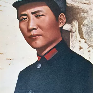 Mao Zedong in northern Shensi, 1936 (photo)