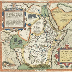 Map of Africa and the Arabian Peninsula, (hand-coloured engraving)
