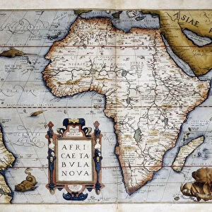 Map of Africa, Plate taken from "Theatrum Orbis Terrarum"
