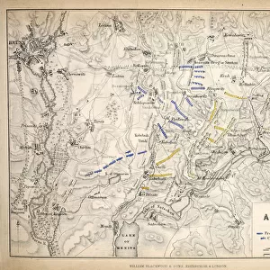 Map of the Battle of Austerlitz, published by William Blackwood and Sons