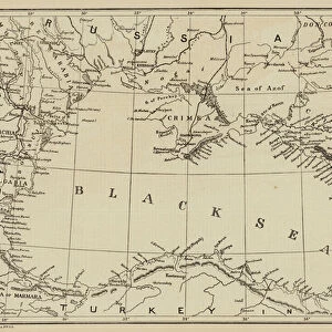 Map of the Black Sea (engraving)