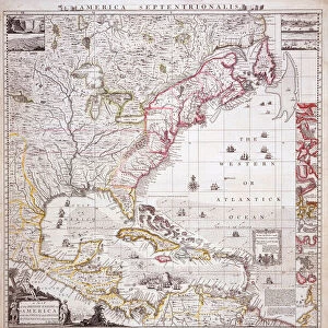 A Map of the British Empire in America with the French settlements adjacent thereto, engraved by William Henry Toms (c. 1700-58), c. 1733 (hand-coloured engraving)