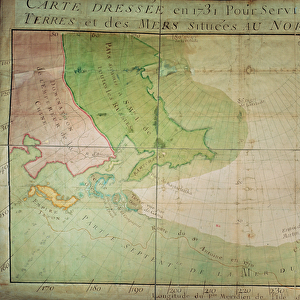 Map of New Discoveries in the North of the South Sea, East of Siberia and West of New France